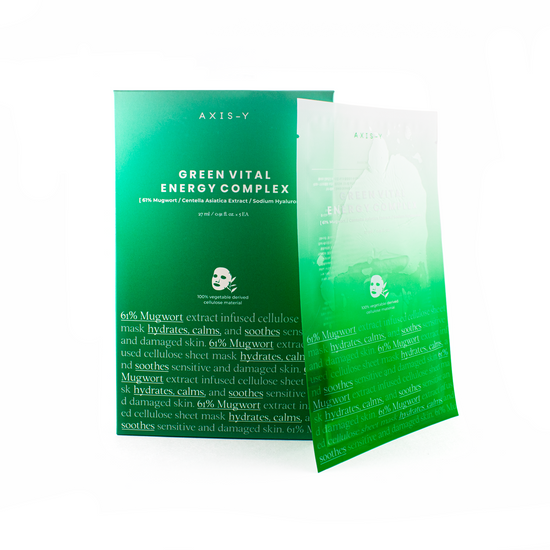 Green Vital Energy Complex Masksheet | Mascarilla Vitalidad - The Happy Face Co.