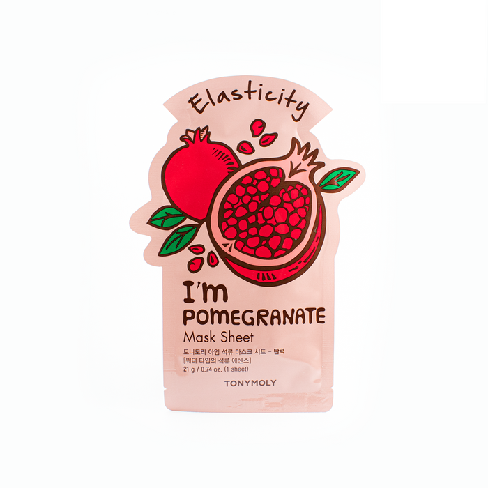I'm Pomegranate Mask Sheet | Mascarilla Granada - The Happy Face Co.